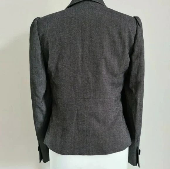 Marks & Spencer grey jacket size 12 blazer button fastening - Picture 3 of 7